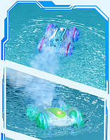 Машинка перевертень Stunt Car 1841-2 з парогенератор Їздить по воді та землі, фото 7