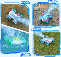Машинка перевертень Stunt Car 1841-2 з парогенератор Їздить по воді та землі, фото 8