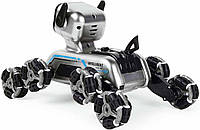 Восьмиколісний трюковий собака-робот robot dog на роликових колесах з пультом управління, фото 6