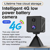 4G Міні камера для спостереження HD CAM CB70 3Mp вбудований акумулятор 3000мАч, фото 4