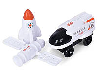 Ігровий трек 888-77 Космічна станція 128 деталей з 1 машинкою та 2 космонавтами, фото 8