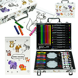 Дитячий набір для малювання NO:001 49 предметів водяні олівці маркери та багато іншого