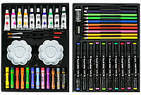 Дитячий набір для малювання NO:001 49 предметів водяні олівці маркери та багато іншого, фото 2