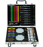 Дитячий набір для малювання NO:001 49 предметів водяні олівці маркери та багато іншого, фото 3