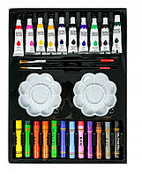 Дитячий набір для малювання NO:001 49 предметів водяні олівці маркери та багато іншого, фото 6