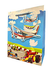 Пакет Подарунковий 058 Літак 23х18 см МАЛЕНЬКИЙ