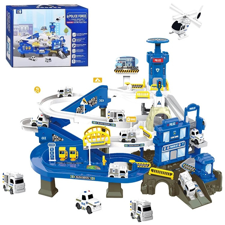 Інтерактивний трек з автоматичним витягом (підйомником) "Поліцейська станція" арт. ZX 005 A, фото 1