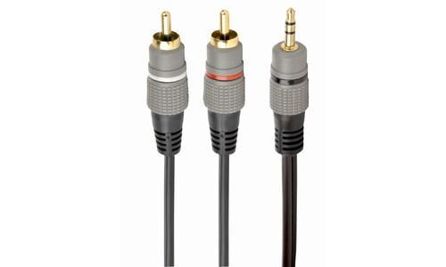 Аудіо-кабель Cablexpert DC3.5 > 2RCA mini-jack (M) > 2 тюльпана (M) 2.5 м (CCA-352-2.5M), фото 1