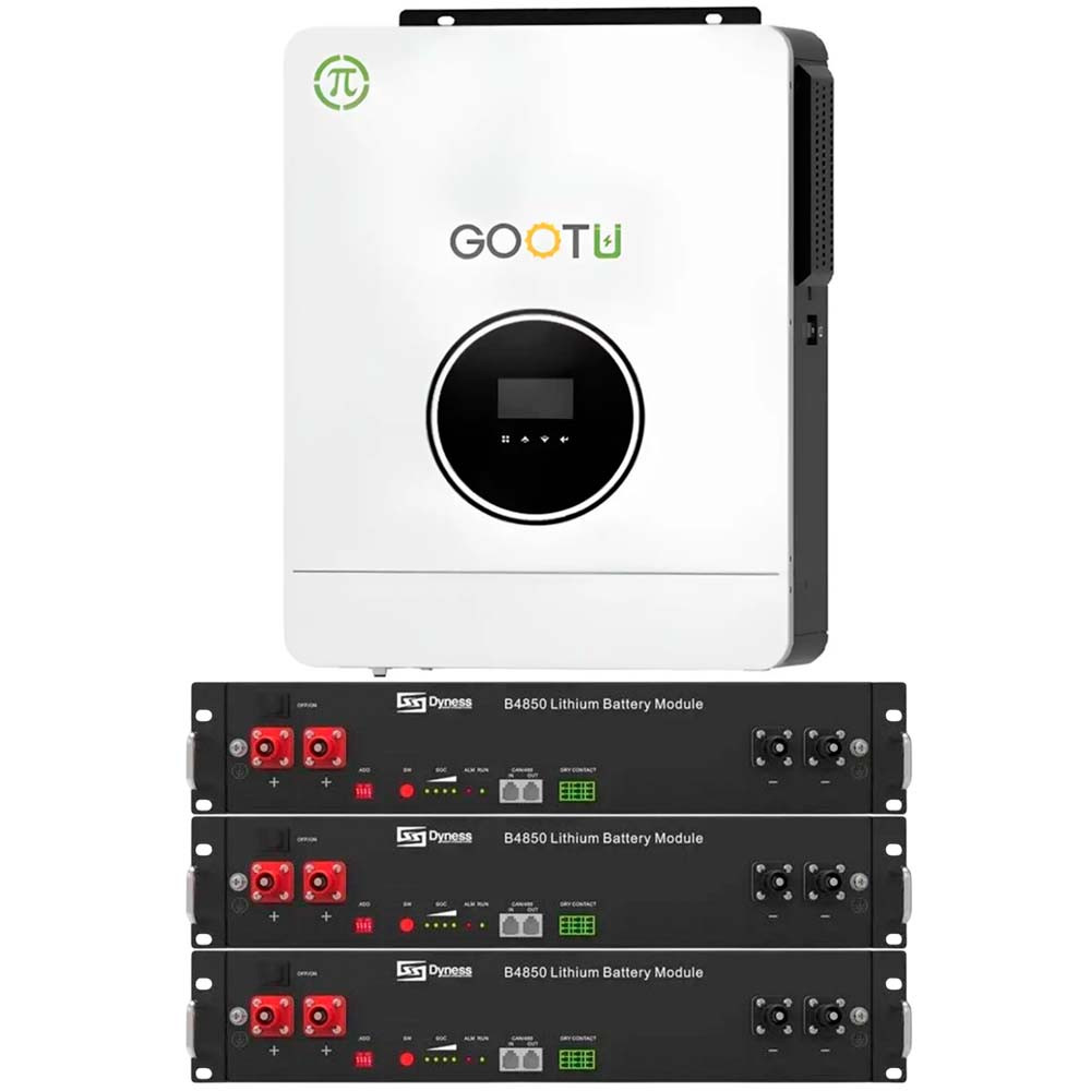 6,2 кВт інвертор Gootu + акумулятор Dyness B4850 комплект резервного живлення для дому, квартири
