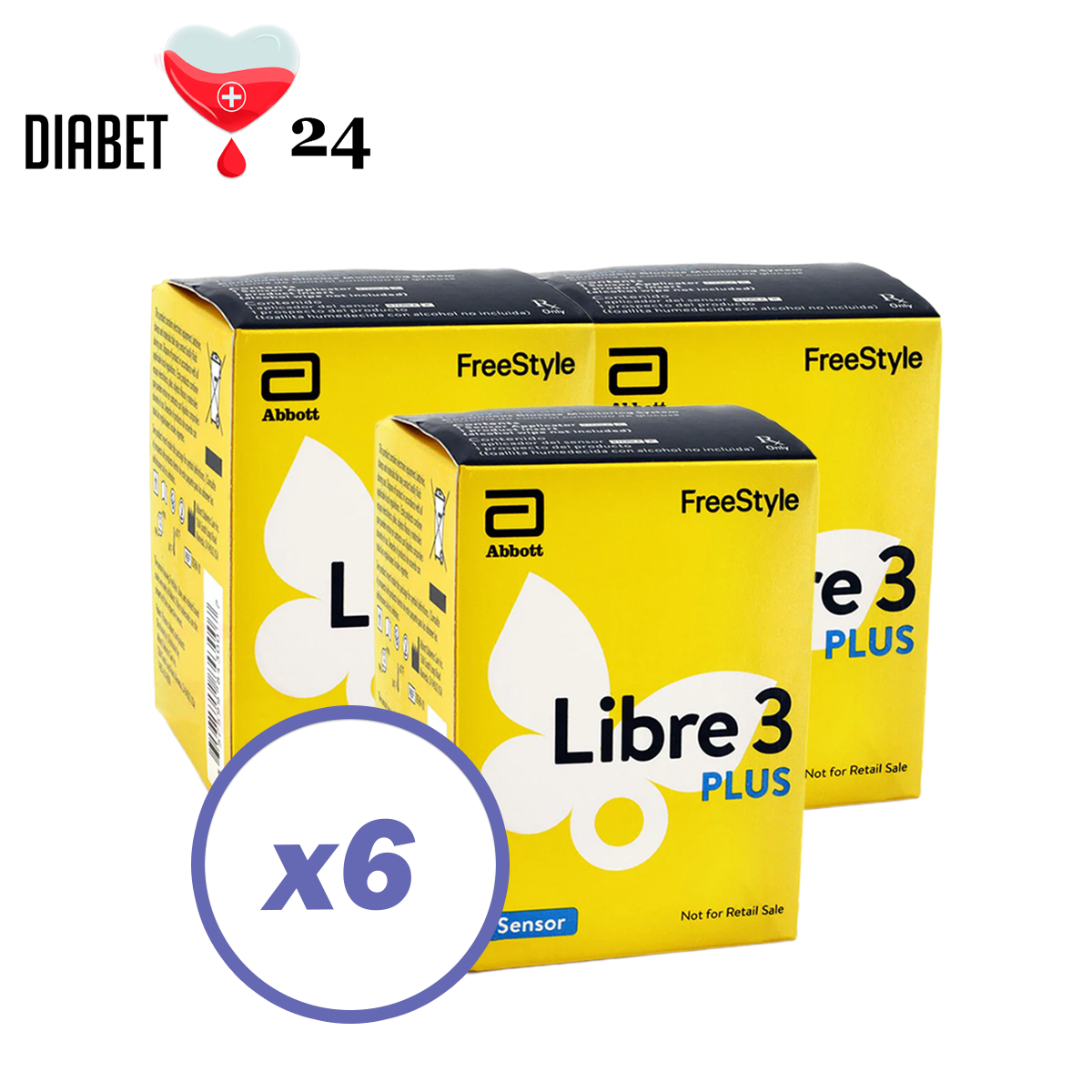 Сенсор FreeStyle Libre 3 Plus (Фристайл Лібре 3 Плюс) 6 уп.