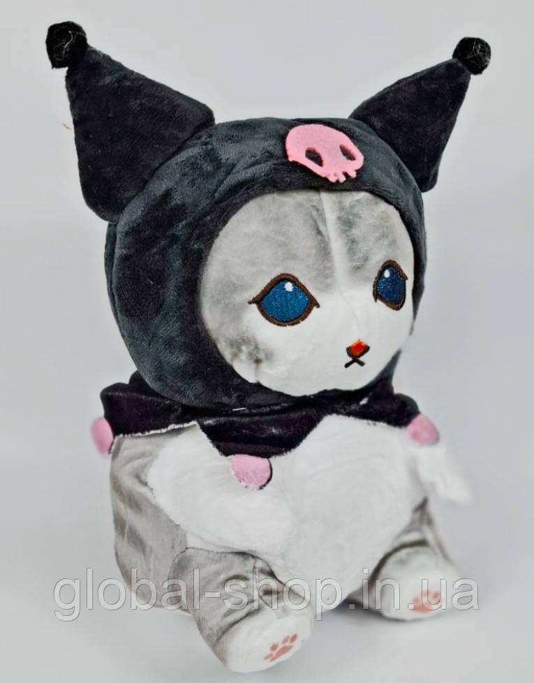 М'яка іграшка Кішка Санріо Куромі Mofusand cat (25 см.)
