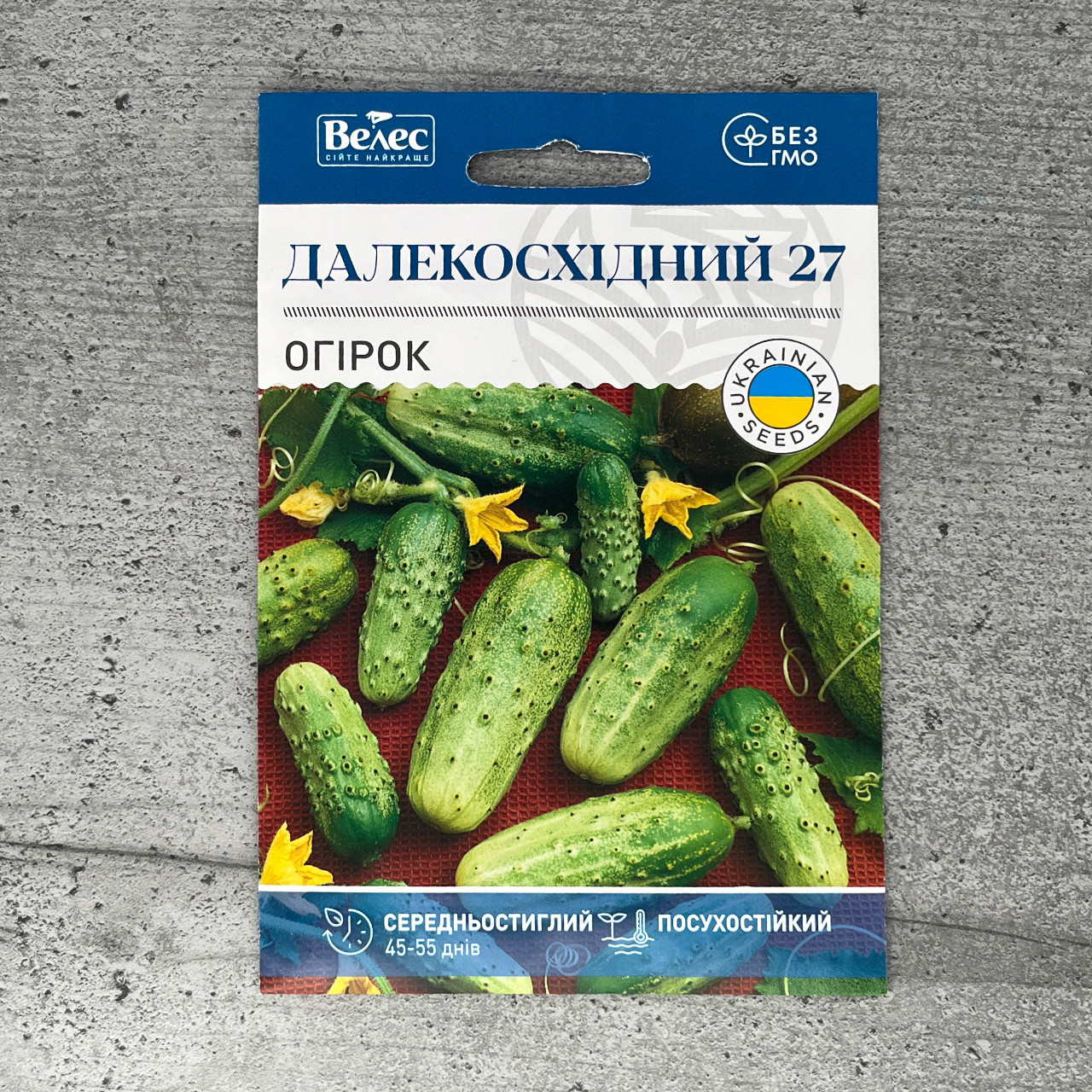 Огірок Далекосхідний 27 5 г насіння пакетоване Велес
