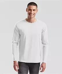 Чоловіча футболка з довгим рукавом біла лонгслів Valueweight long sleeve Fruit of the Loom,2XL