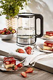Скляний електричний чайник Mesko MS 1301 (2200 Вт, 1.7 л, стильний регулювання температури, підсвітка), фото 4