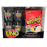 Настільна гра Drink UNO в комплекті 4 чарки Хіт продажу!