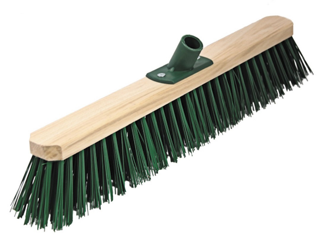 Щітка промислова ГОСПОДАР 500х75х150 мм ПЕ+ПВХ дерев'яна з пластиковим кріпленням без ручки 14-6413, фото 1