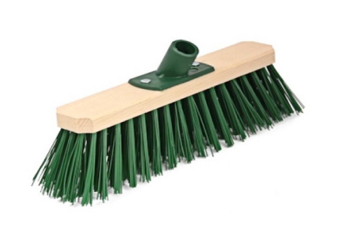 Щітка промислова ГОСПОДАР 300х75х150 мм ПЕ+ПВХ дерев'яна з пластиковим кріпленням без ручки 14-6412, фото 1