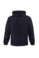 Кофта флісова з капюшоном, темно синій, тактична