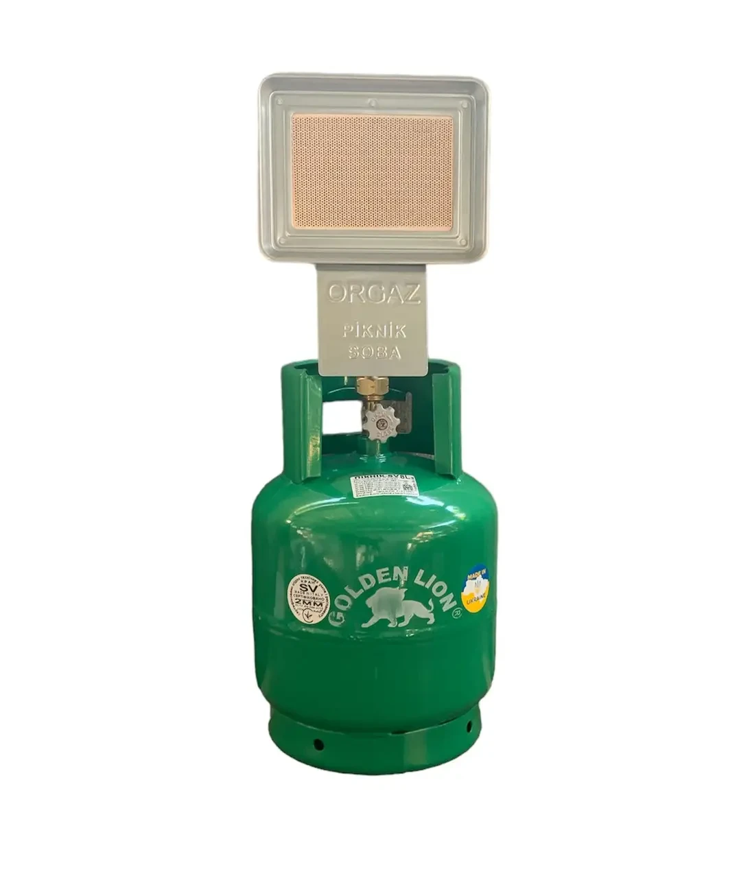 Газовий обігрівач Nurgaz 309 1,3 кВт + Балон Rudyy 5л в комплекті, фото 1