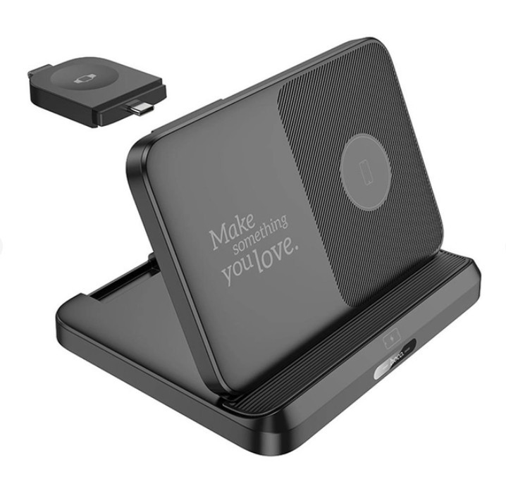 Док - станція Hoco CQ7 3in1 15W Magnetic черный