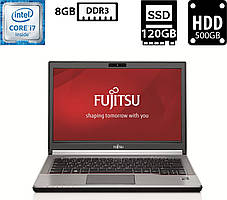 Ноутбук Fujitsu LifeBook E744/14"TN(1600x900)/Core i7-4702MQ 2.20GHz/8GB DDR3/SSD 120GB+HDD 500GB/Intel HD Graphics Камера Б/В
