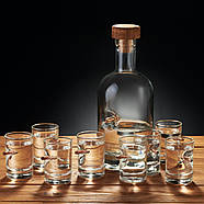 Набір 8-ми чарок з кулею в коробі з БК, фото 3