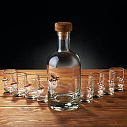 Набір 8-ми чарок з кулею в коробі з БК, фото 4