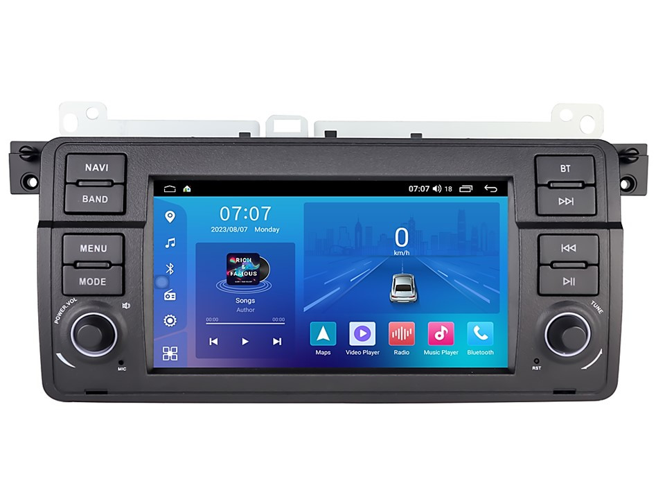 Штатна магнітола FORS.auto FS 2 ULTRA для BMW E46 (2+32Gb, 7", CarPlay) 1998-2005