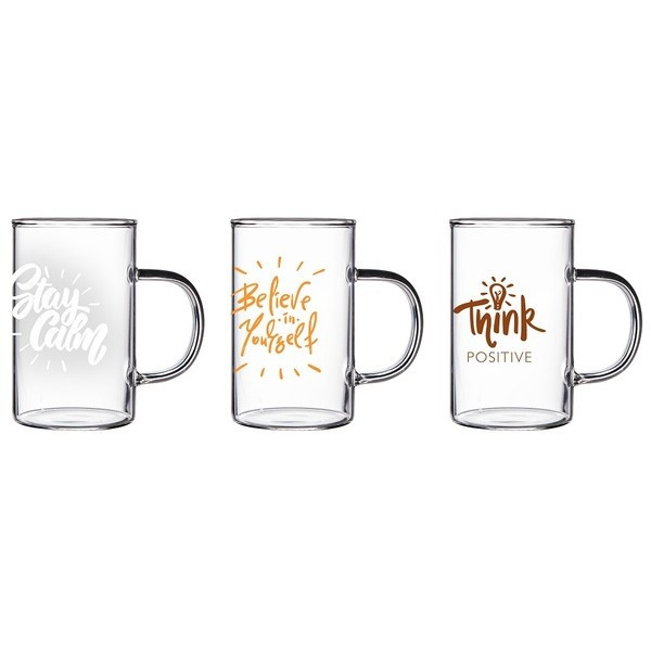 Чашка скло 200мл "Herevin Positive Print" 180001-007/2261