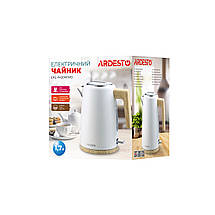 Електрочайник ARDESTO EKL-F420WWD, 1.7 л, метал, мат, Strix, білий, фото 3