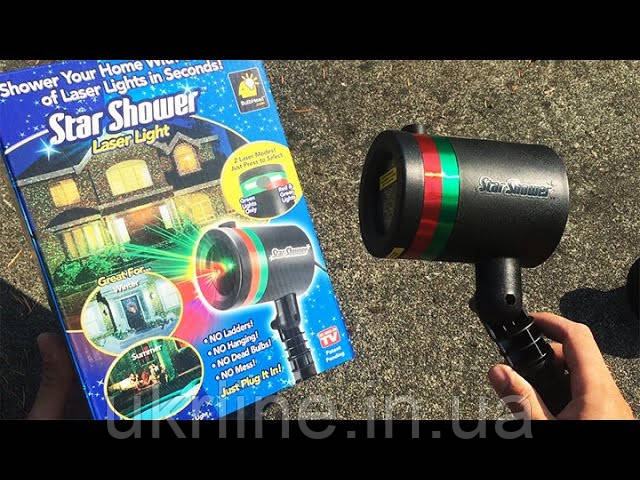 Лазерный проектор звездный Star Shower Laser Light, проектор для украшения дома Стар Шовер Лазер - фото 4 - id-p449173608