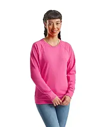 Світшот жіночий малиновий светр легкий Lightweight raglan Fruit Of The Loom,XS