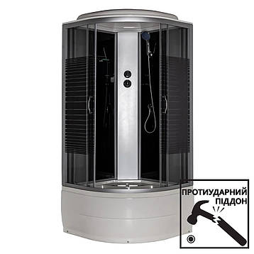 Душовий бокс 95 BF JK Black Line 90х90х217 високий піддон, фото 2