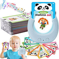 Говорячі навчальні картки англійською мовою для дітей 2 8 років | Інтерактивна Монтессорі іграшка з озвученням 112 карток