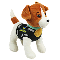 Собака Патрон, 25 см. муз.