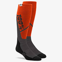 Мотошкарпетки Ride 100% Torque, Помаранчеві, L/XL