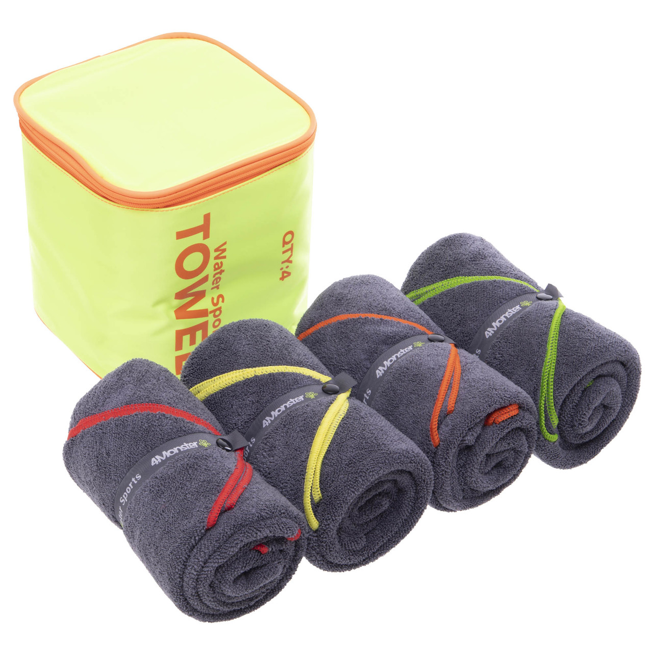 Комплект рушників MadWave Water Sports towel 120x60 см 4 шт. мікрофібра, фото 1