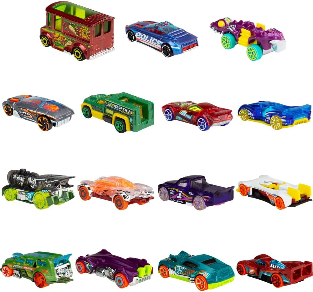 Набор Хот Вилс машинок из 15 штук машинки для гонок на треках Hot Wheels Car HXD62
