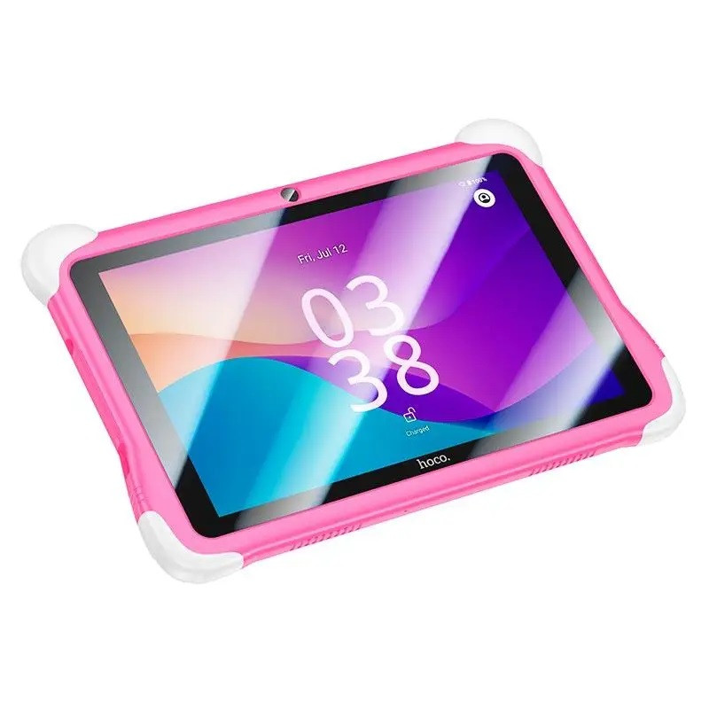Дитячий планшет Hoco HI10 8" 2 камери 3/32Gb батьківський контроль 4000mAh BT5.0 Wi-Fi Android 14 Рожевий, фото 1