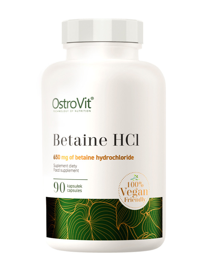 Здоров'я Бетаїн OstroVit Betaine HCl VEGE 90 капс Польща