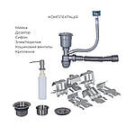 Готове рішення для кухні: Lidz 7849L Мийка інтегроване крило зліва + Lidz Aria 015F змішувач для кухні, фото 5