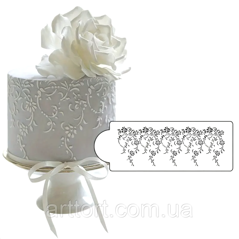 Трафарет Орнамент квітковий, фото 1