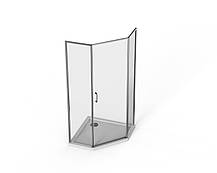 Скляна душова кабіна AVKO Glass RDD21C 90x90x190 Chrome, фото 5