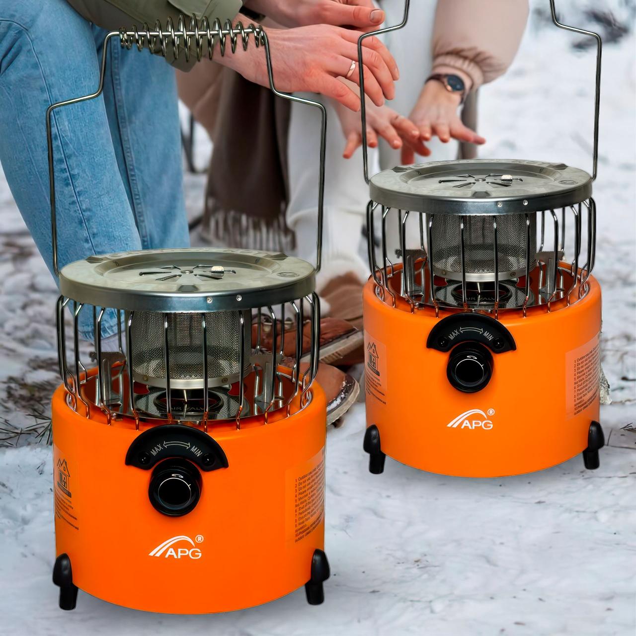 Портативний газовий обігрівач-плита 2в1 Outdoor Heater/Stove APG-2000G