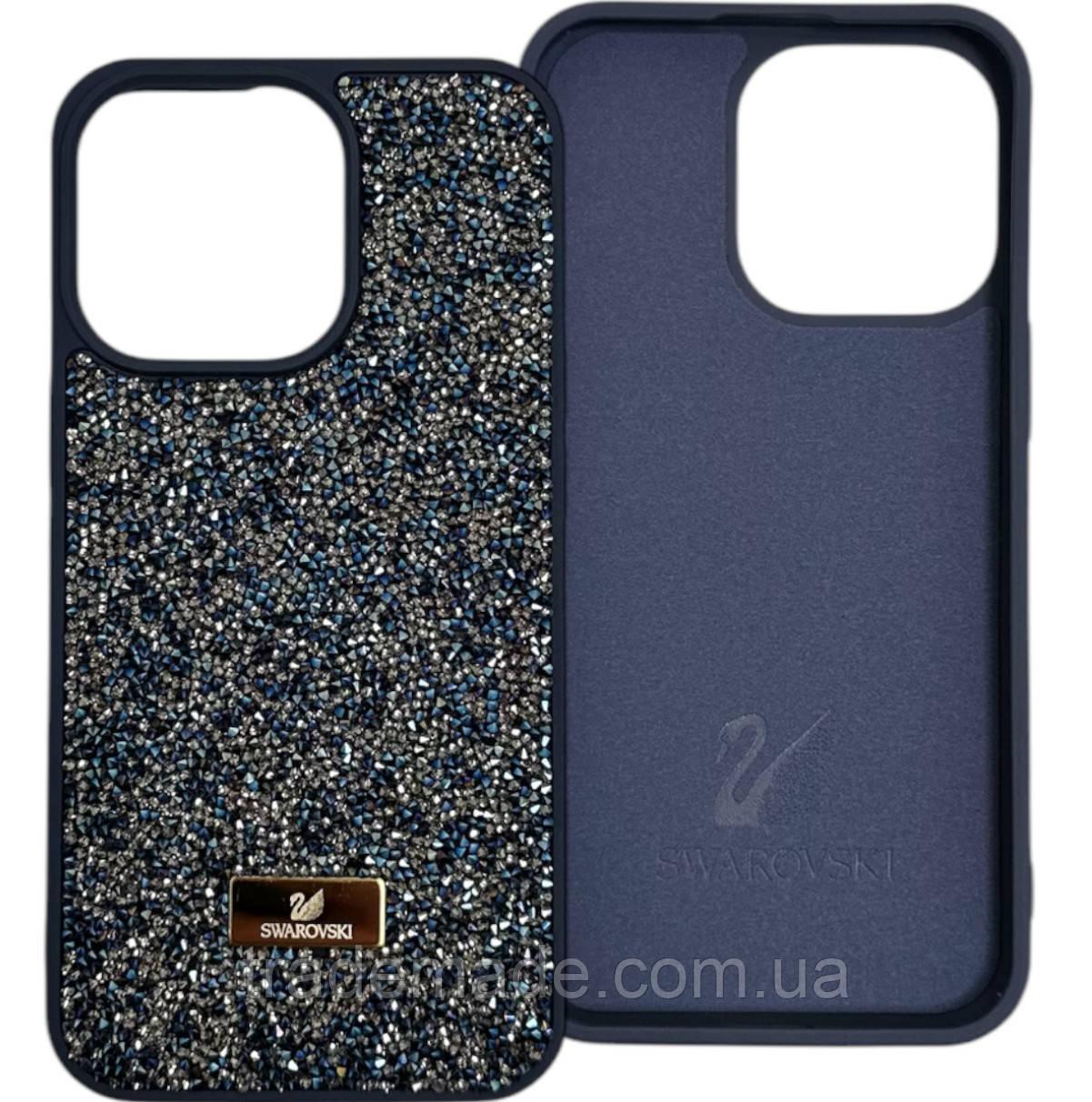 Чохол Swarovski з мягкою мікрофіброю для iPhone 13/14