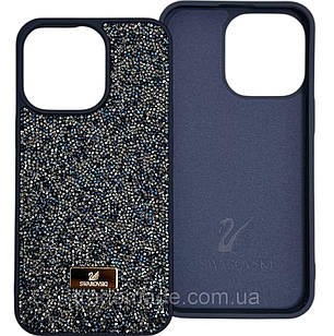Чохол Swarovski з мягкою мікрофіброю для iPhone 14 Pro