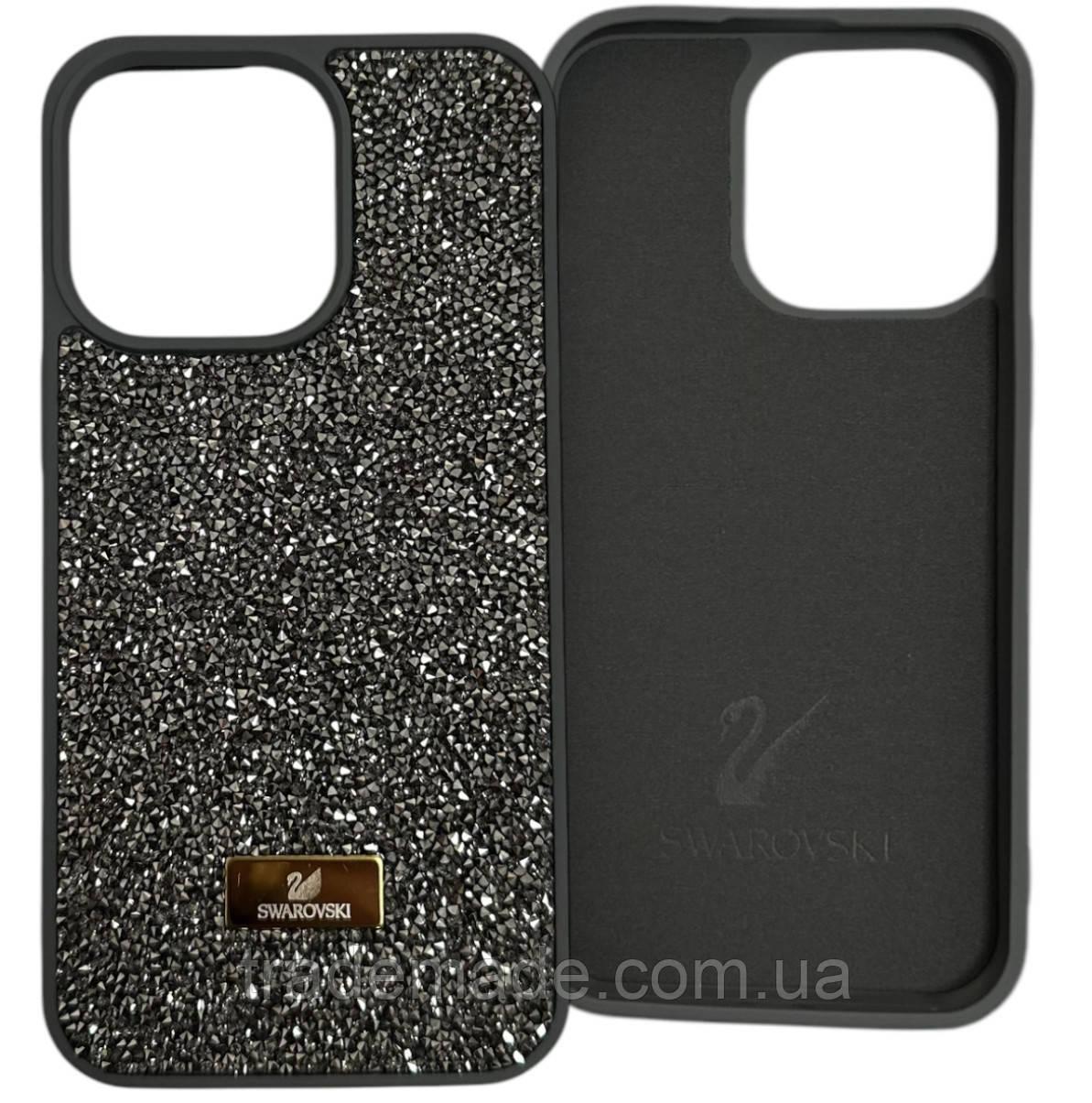 Чохол Swarovski з мягкою мікрофіброю для iPhone 13/14