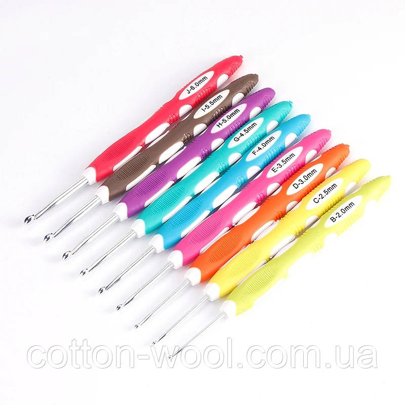 Гачок вязальний з ергономічною ручкою №5, фото 1