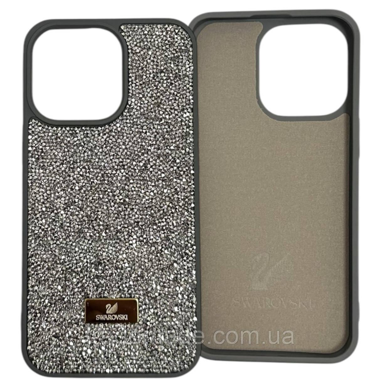 Чохол Swarovski c мягкой микрофиброй для iPhone