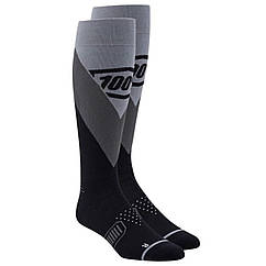 Мотошкарпетки Ride 100% Hi-Side Thin, Чорні, S/M